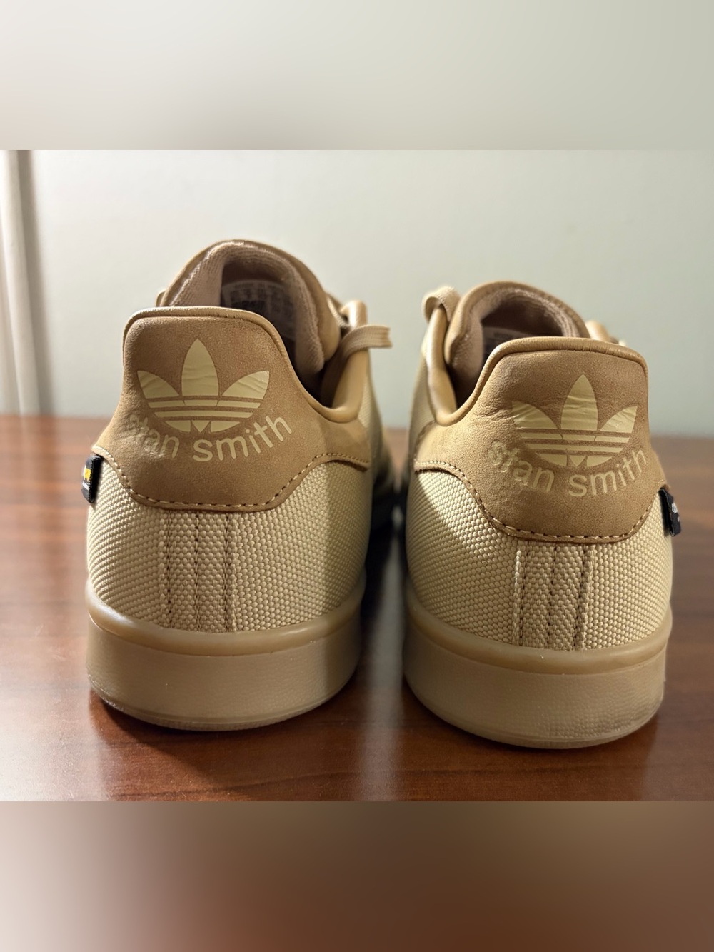Adidas Stan Smith Cordura trainers Pantone/Gum beige men’s Sz 8.5 skate - Picture 5 of 11